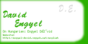 david engyel business card